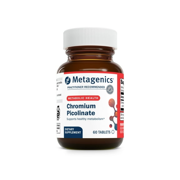 Metagenics Chromium Picolinate - Bioavailable Chromium for Metabolism Support* - Essential Trace Mineral - Non-GMO - Vegetarian - Gluten-Free - 60 Count
