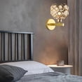 thumbnail image 4 of Lámpara de pared nórdica, apliques, iluminación de lámpara de noche E27, LED de ahorro de energía arriba / abajo para la decoración para hogar de la de oro Salvador lámpara de pared, 4 of 8