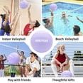 thumbnail image 4 of Voleibol RUN2PEAK, talla 5, suave poliuretano, color morado pastel, 21 cm, 4 of 8