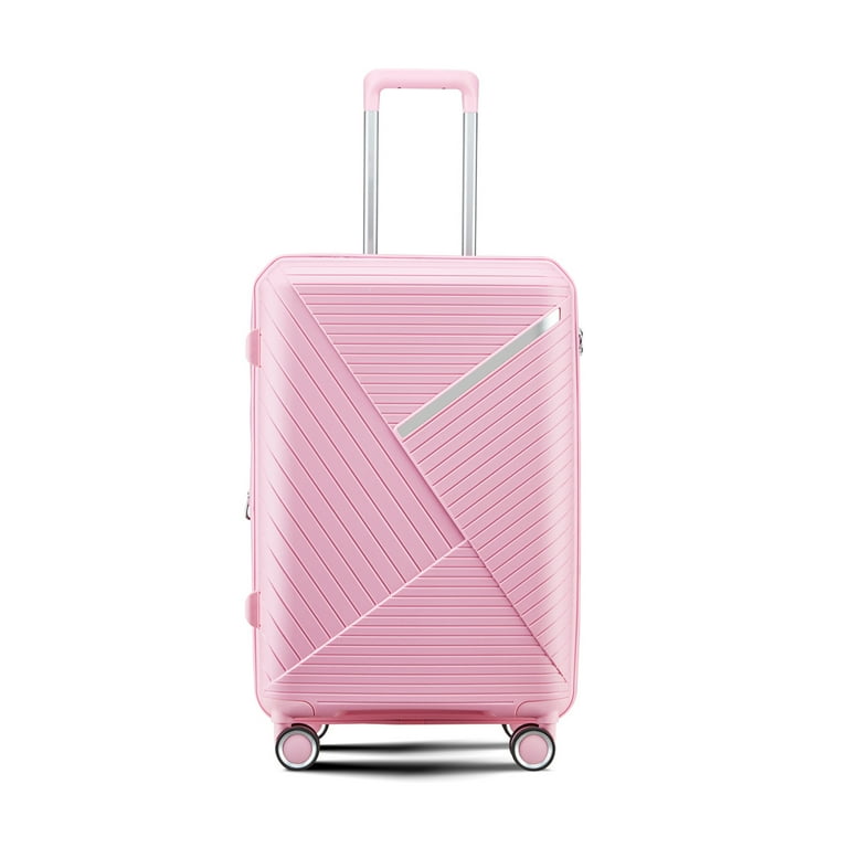 Walmart 4-Piece Pink Luggage Set, Expandable, Lightweight, Hardshell, TSA Lock, 14 Walmart 4-Piece Pink Luggage Set, Expandable, Lightweight, Hardshell, TSA Lock, 14