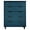 Midnight Blue, variant on Manhattan Comfort Granville Standard Engineered Wood Dresser in Black