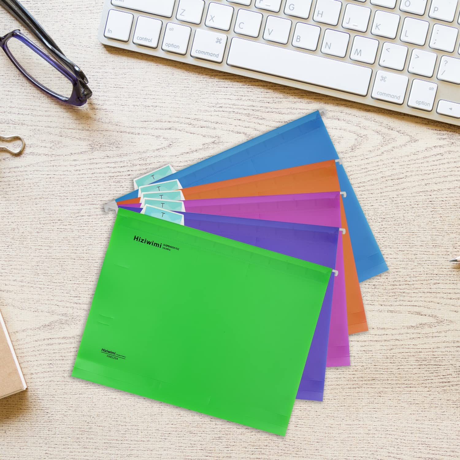 Hiziwimi Hanging File Folders, PVC, Letter Size, 15 Pack photo 5
