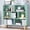 Mint Green, variant on IOTXY 3 Tier 10 Cubes 47.2 Inch Wide Bookcase Display Cabinet with Legs, Warm White