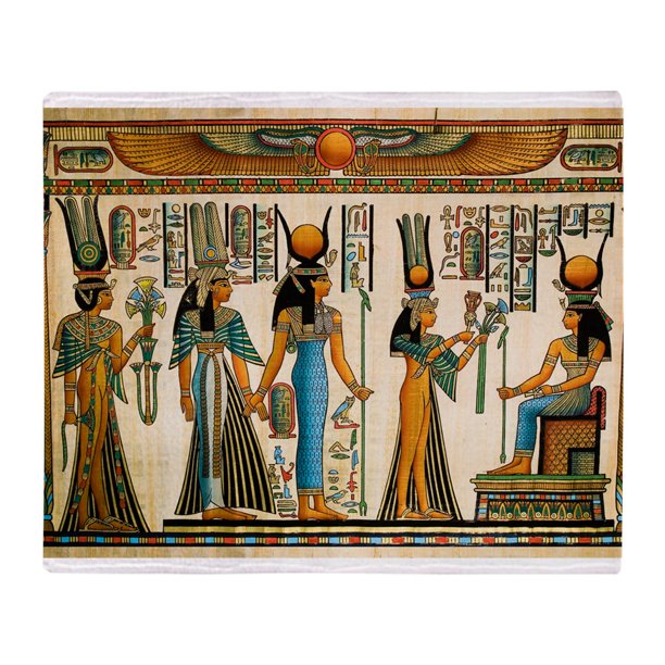 CafePress Ancient Egyptian Wall Tapestry Throw Blanket Soft Fleece Amazoncom egyptian pharaoh sherpa blanket boho ancient egypt tribe