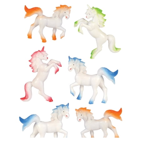 Assorted Color Mythical Creatures Unicorn Horses 4 Inch Tall Animal 12 Pack Toys price history on PriceWatchPro
