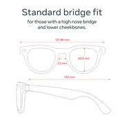 Ray-Ban Meta (Gen 2), Headliner, Shiny Black, Green Lenses | Smart AI Glasses, Camera, Audio, Video