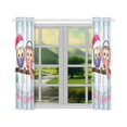thumbnail image 3 of BSDHOME Greeting Christmas Two Owls Window Curtain Kitchen Curtain 26x39 inches (Two Pieces), 3 of 3