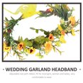 thumbnail image 3 of MRLESS Sunflower Headband Ribbon Floral Hairpiece Elegant Bridal Accessory, 3 of 7