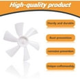 thumbnail image 4 of 2 Pack 6“ Replacement White Vent Fan Blades for RV Bathroom Vent Fan, fits for Heng's, Elixir, Ventline and Jensen roof vents and range hoods or any 12 Volt motor with a 0.094-inch D-shaped shaft, 4 of 6