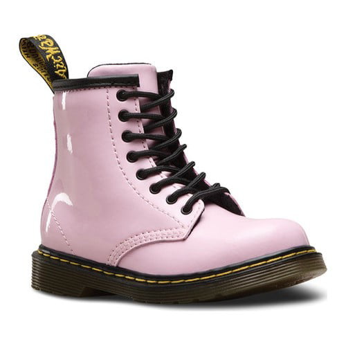 baby pink combat boots