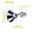 thumbnail image 3 of Soporte de cabezal de ducha ajustable cromado para manguera de ducha estándar, 3 of 5