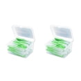 thumbnail image 3 of Cepillo interdental Seitruly 40 Uds. cabeza de hilo flexible Push-Pull plástico forma de I herramienta higiene bucal Verde 0.8 mm 2piezas, 3 of 5