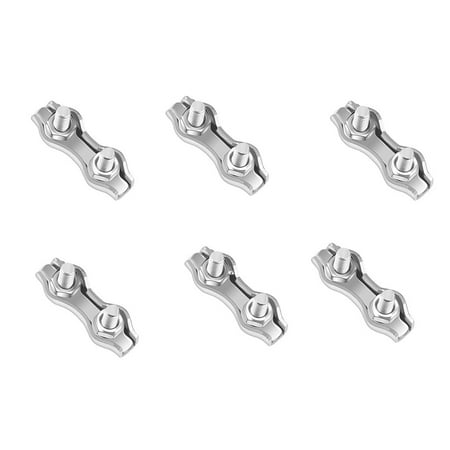 relayinert 6pcs Rope Clip Double Grips Clamps Ropes Hardware Yacht ...