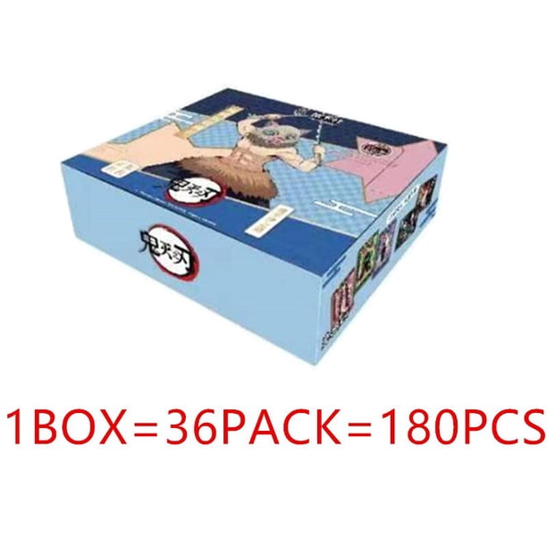 Demon Slayer juego de cartas de Kimetsu No Yaiba TCG, figura de acción de Anime, mesa familiar, caja de colección, juguetes para niños, regalo Fivean unisex