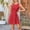Red, variant on ITSAME Women's Mini Dress, Sleeveless Round Neck Solid Color Summer Basic Flare Fit Dresses Beige M