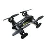 Syma X9 Flying Quadcopter Car Remote Control Car and Drone with Battery (Matte Black and Yellow Flames)