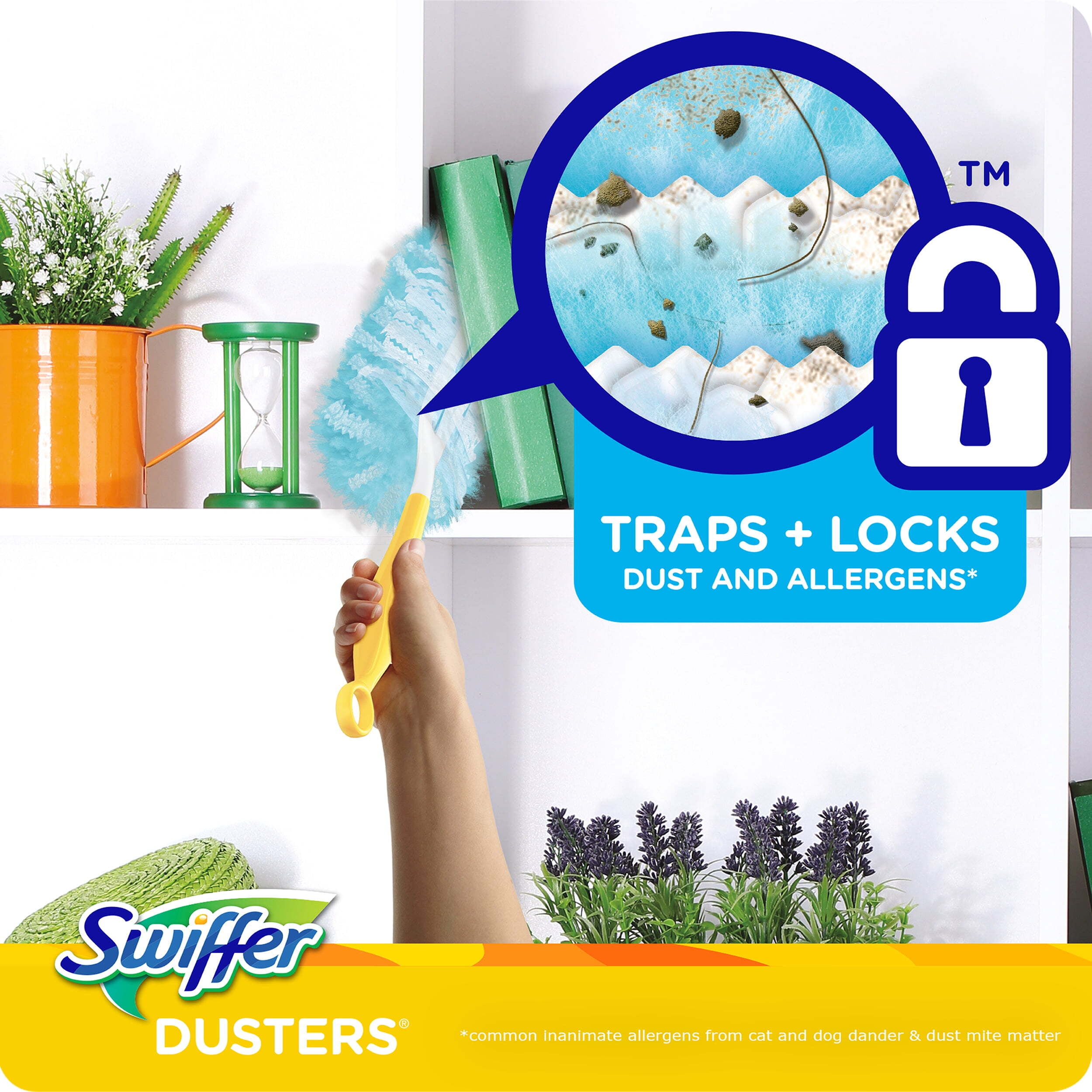 (2 pack) Swiffer Dusters Refill, Feather Duster Alternative, Lavender, 10ct