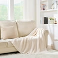 thumbnail image 5 of Chunky Knit White Throw Blanket for Couch Soft Cozy Large Thick Knitted Throw Blankets for Sofa Bed Cute Decorative Christmas Throw Blanket for Living Room,60"x 80",Cream White, 5 of 6