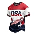 thumbnail image 4 of NordicNest Men‘s Game Day Soccer Jersey – 250th Anniversary USA Shirt, Casual Crewneck Tee for 4th of July Events, 4 of 4