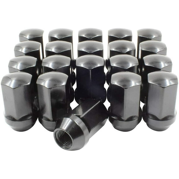 CWA 23 Black OEM Factory Style Lug Nuts 14x1.5 2019 & Newer Compatible with Jeep Wrangler JL