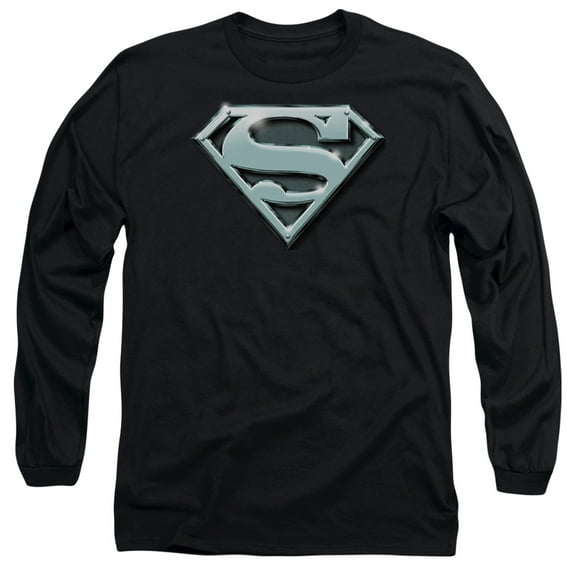 Superman - Chrome Shield - Long Sleeve Shirt - XX-Large