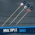 thumbnail image 4 of BambooMN 5.9" Decorative Sports Ball End Bamboo Cocktail Fruit Sandwich Picks Skewers for Catered Events, Holiday's, Restaurants or Buffets Party Supplies, Assorted, 100 Pieces, 4 of 8