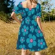 thumbnail image 5 of Peter Rabbit Vestido de manga corta vestidos para mujer vestido de noche mujer, 5 of 7