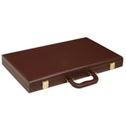 Middleton Games 18-inch Deluxe Backgammon Set - Medium - Brown
