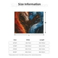 thumbnail image 5 of Rateoe Red And Blue Fire Dragon F Pattern Flannel Throw Blanket, Ultra-soft Blanket for Bed, Couch, Car, Hypoallergenic Anti-pilling blanket-40"x30"(Horizontal), 5 of 6