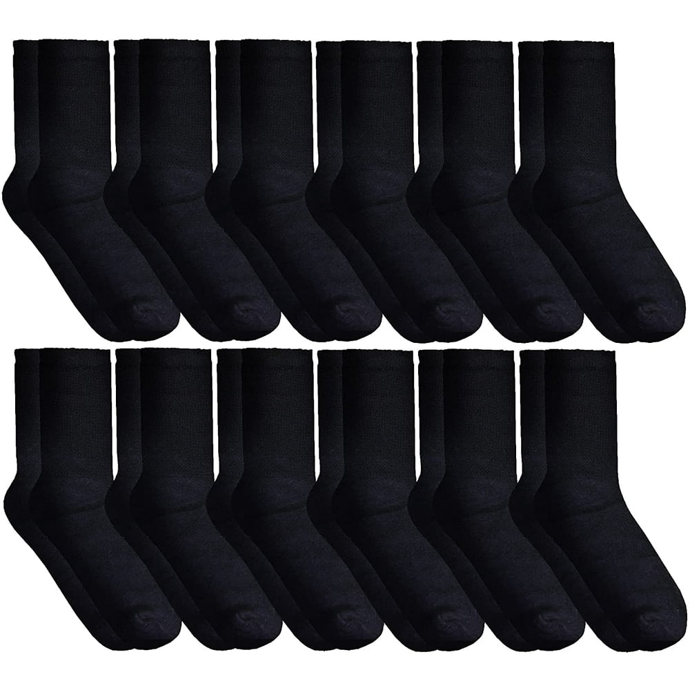 SOCKS'NBULK SOCKS'NBULK King Size Cotton Diabetic Crew & Ankle Socks