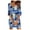Blue formal dresses for women, variant on Wycnly Formal Dresses for Women Beach Fashion Plus Size Swing A Line Mini Sundress Elbow-Length V-Neck Dot Print 2025 Summer Short Dress Purple XXL