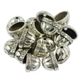 thumbnail image 3 of Granos de Peltre de Plata Granos Focales de Flores Elaboración de Joyas 20 Piezas, 3 of 9