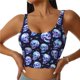 thumbnail image 1 of Balery crystal Skull Sujetadores deportivos con espalda cruzada para mujer, acolchados, sin costuras, de alto impacto, ideales para yoga, gimnasio, entrenamiento y fitness.-Medium, 1 of 8
