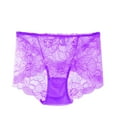 thumbnail image 2 of Puntoco Ropa interior breve para mujer, bragas transpirables de malla fina con encaje sexy de cintura media para mujer, 2 of 3