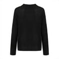 thumbnail image 6 of VSSSJ Womens Turtleneck Loose Warm Long Sleeve Sweater Fall Winter Chunky Cable Knit Casual Solid Color Plus Size Pullover Sweater Black XXXL, 6 of 7