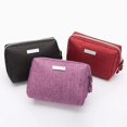 thumbnail image 5 of Bolsa de maquillaje pequeña, ideal para el bolso, de viaje, de nailon, impermeable, para mujeres y niñas (roja)., 5 of 5