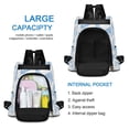 thumbnail image 6 of FORMRS Women's Travel Backpack Purse Anti-Theft Hidden Pockets Casual Shoulder Bag, Blue Butterfly, 6 of 7