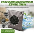 thumbnail image 3 of Activated carbon deodorant, strong odor deodorant, coconut shell charcoal air purifying bag, suitable for home, car, closet, pet, smoking room deodorant, 3 of 4