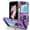 Purple/Black, variant on TECH CIRCLE Galaxy Z Flip 6 Case, Magnetic Ring Kickstand Military Grade Shockproof Heavy Duty Protective with Magnetic Car Mount Holder For Samsung Galaxy Z Flip 6 5G 6.7 inch,Purple/Black
