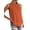 Orange, variant on Women'S Satin Sleeveless Blouse Spring Top Casual Office Solid Color Shirt Elegant Feminine Chic White S