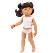 Gotz Hannah at The Ballet - 19.5 Asian Poseable Doll with Extra Outfit (Denim Overalls, Shirt & Sandals) and Long Black Hair to Wash & Style