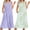 Floral Purple/Floral Green, variant on Ekouaer 2 Pack Nightgowns for Women Sleeveless Long Night Gowns Victorian Nightdress with Pockets Soft Ladies Gown