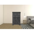 thumbnail image 3 of 31" Metallic Grey Solid Wood Five Drawer Standard Chest, 3 of 3