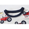 thumbnail image 4 of FEDPOP Toddler Boys Pajamas Bamboo Viscose Kids Long Sleeve Snug fit truck Printed Pjs 2pcs Set 7T, 4 of 7