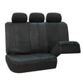 thumbnail image 4 of FH Group Faux Leather Split Bench 8 Seaters Car Van Seat Covers, Full Set w/ Free Air Freshener, Black, 4 of 5