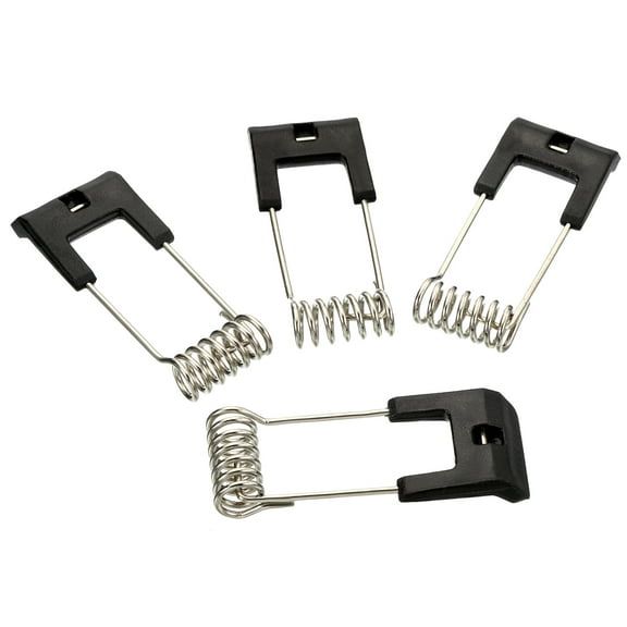 Uxcell 51x15.5mm Fix Clamps for Ceiling Lamp Recessed Light Downlight Spring Clips 20 Pack Black