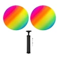 thumbnail image 3 of Paquete de 2 pelotas hinchables perfecl con bomba de aire 8 pulgadas coloridos, 3 of 8