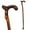 Brown, variant on RMS Wood Cane - 36" Natural Wood Walking Stick - Handcrafted Wooden Offset Cane for Men or Women (Smooth Derby Handle)