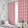 thumbnail image 5 of Blackout Kids Curtains,Red Christmas Reindeer Pattern Childrens Insulated Curtains Set Of 2,Bedroom Essentials,Toddler Room Decor 52"x84", 5 of 5