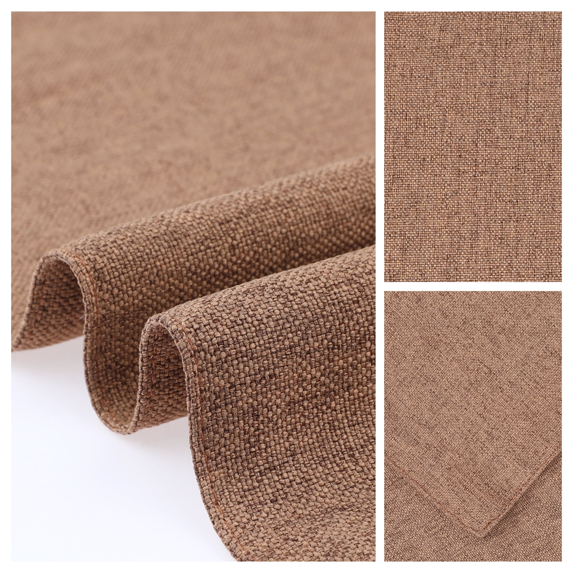 Unique Bargains Table Placemats 6 Pcs Polyester Placemats for Dining Table Decor Coffee 18"x12"
